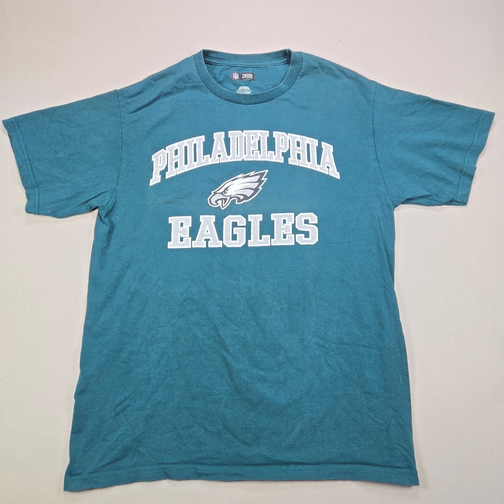 NFL Philadelphia Eagles Team‎ Apparel T Shirt Short Sleeve Teal Cotton Size M